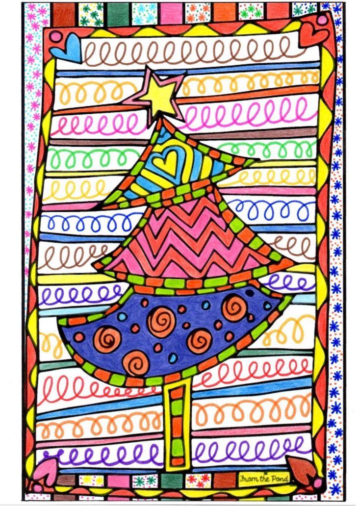 Un Sapin De Noël En Graphisme Décoratif Et En Coloriage Pour destiné Graphisme Décoratif Grande Section