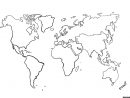 Une Carte Du Monde (Mappemonde) Vierge Pour La Géographie À serapportantà Carte Du Monde À Compléter En Ligne