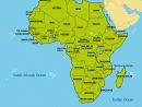 Une Carte Politique Très Détaillée Du Continent, Située Sur La Plaque  Continentale Africaine Avec Tous Les Pays Et Leurs Capitales. Illustration tout Pays Et Leurs Capitales