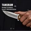 Us $27.99 30% Off|Tangram Folding Knife Tg3008A2 Bushcraft Knife Outdoor  Brand New High Quality Tool Pocket Knife 440C Blade|Knives| | - Aliexpress destiné Progression Tangram