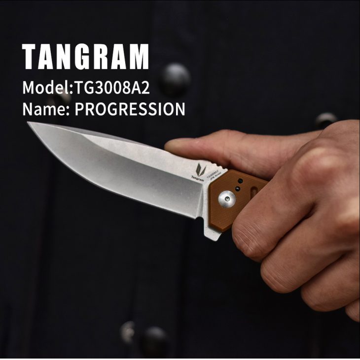 Us $27.99 30% Off|Tangram Folding Knife Tg3008A2 Bushcraft Knife Outdoor  Brand New High Quality Tool Pocket Knife 440C Blade|Knives| | – Aliexpress destiné Progression Tangram