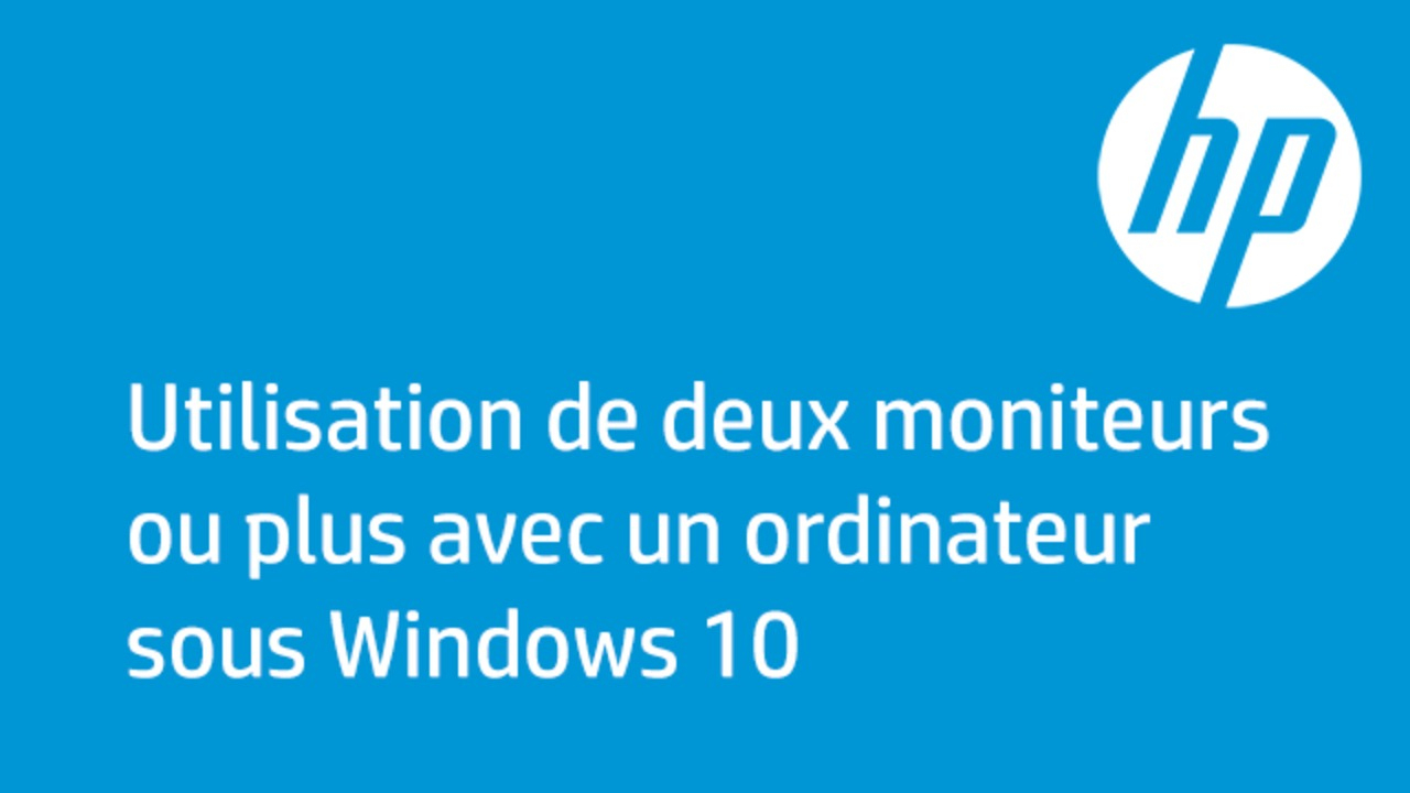 Utilisation De Deux Moniteurs Ou Plus Avec Un Ordinateur Sous Windows 10 encequiconcerne Relier Deux Pc 