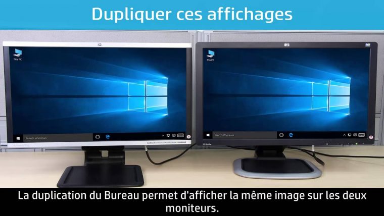 Utilisation De Deux Moniteurs Ou Plus Avec Un Ordinateur Sous Windows 10 serapportantà Relier Deux Pc