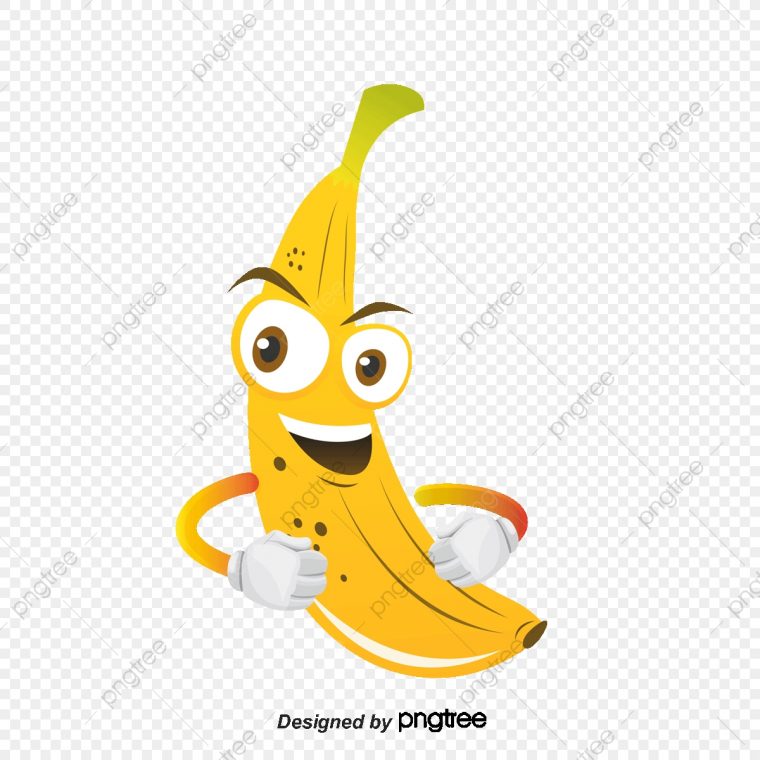 Vecteur De Banane De Dessin Animé, Banane, Main, Oeil Png Et avec Dessiner Une Banane