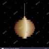 Vector Golden Pixel Art Christmas Tree Ball Jouet. Design pour Pixel Jouet