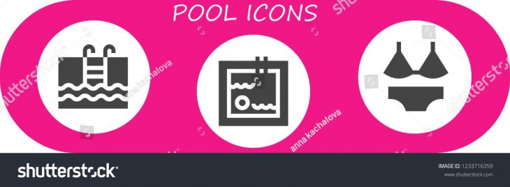 Vector Icons Pack Of 3 Filled Pool Icons. Simple Modern destiné Ux De Fille