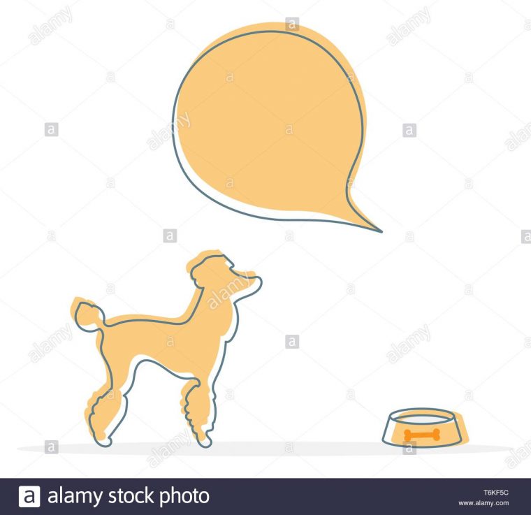 Vector Illustration Avec Silhouette De Chien, Bol. Soins De intérieur Silhouette D Animaux À Imprimer