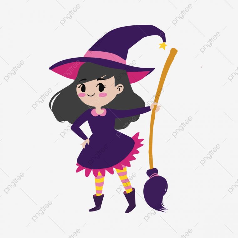 Version Q Mignon Halloween Sorcière, Illustration, La tout Image De Sorcière Gratuite