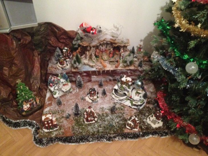 Village De Noël 2015 Et Décoration De Noël à Papier Creche Noel