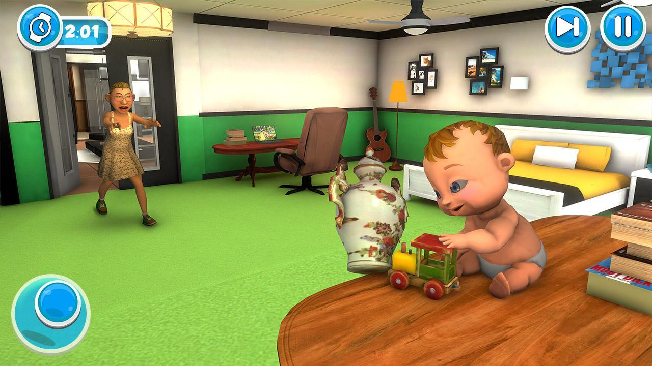 Virtuel Bébé Mère Simulateur Famille Jeux Pour Android dedans Jeux De Bébé Virtuel 