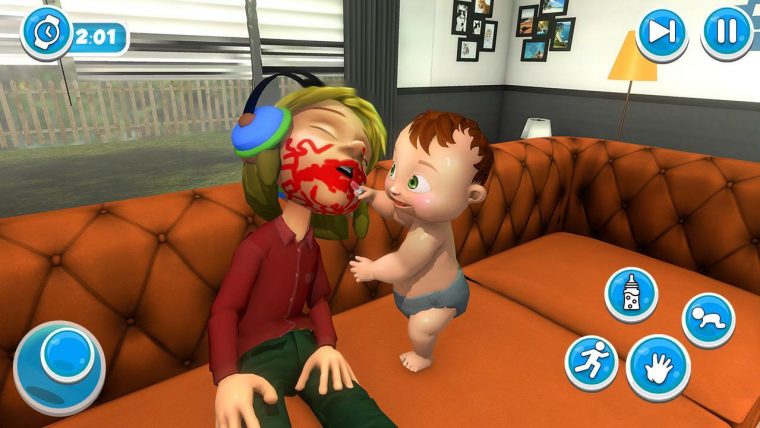 Virtuel Bébé Mère Simulateur Famille Jeux Pour Android destiné Jeux De Bébé Virtuel