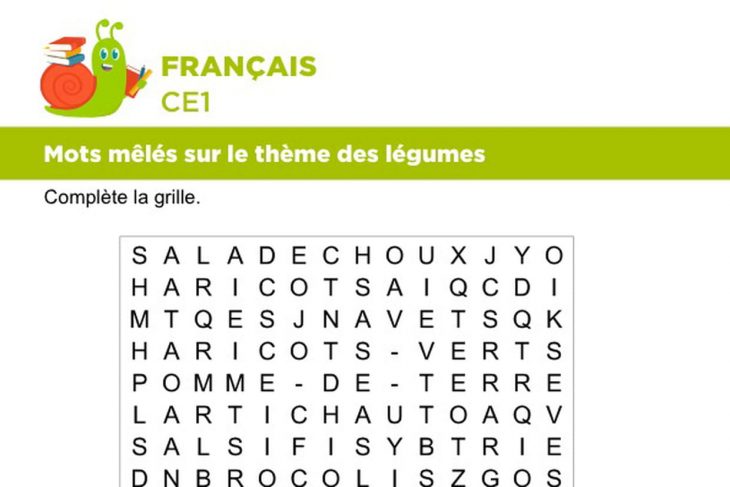 Vocabulaire, Mots Mêlés Sur Le Thème Des Légumes encequiconcerne Mots Croisés Maternelle