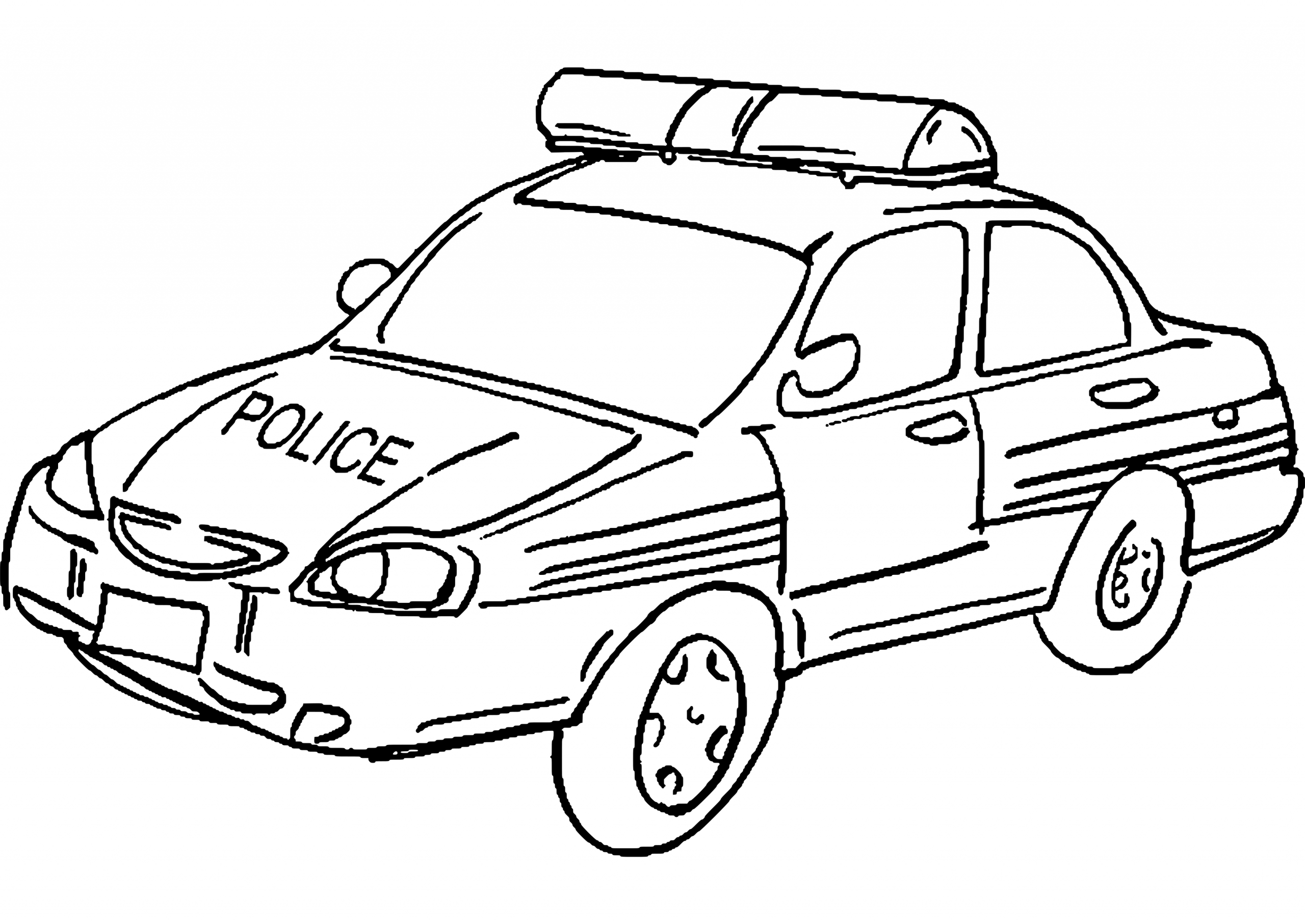 Voiture De Police #10 (Transport) – Coloriages À Imprimer intérieur Coloriage Vehicule