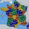 Voyage En France: L'organisation Territoriale De La France destiné Carte De France Par Régions Et Départements