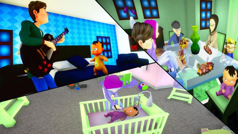 Vraie Mère Bébé Jeux 3D: Sim De Famille Virtuelle Pour intérieur Jeux De Bébé Virtuel