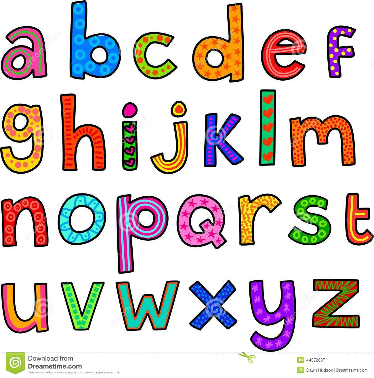 Whimsical Lowercase Alphabet Stock Illustration destiné L Alphabet Minuscule