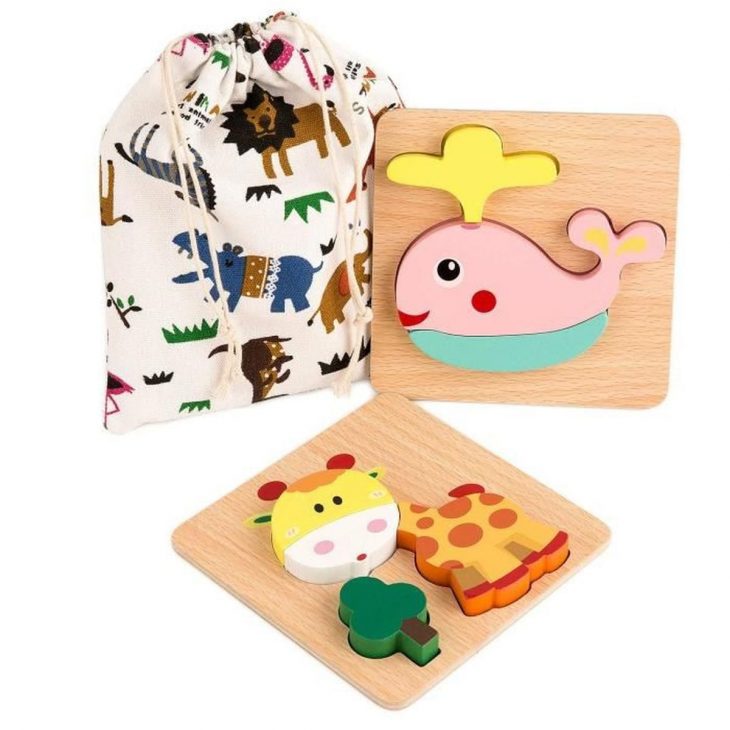 Yangbaga Kit De Puzzles En Bois Double Face Jeu Educatif Jeu avec Jeux De Fille Puzzle