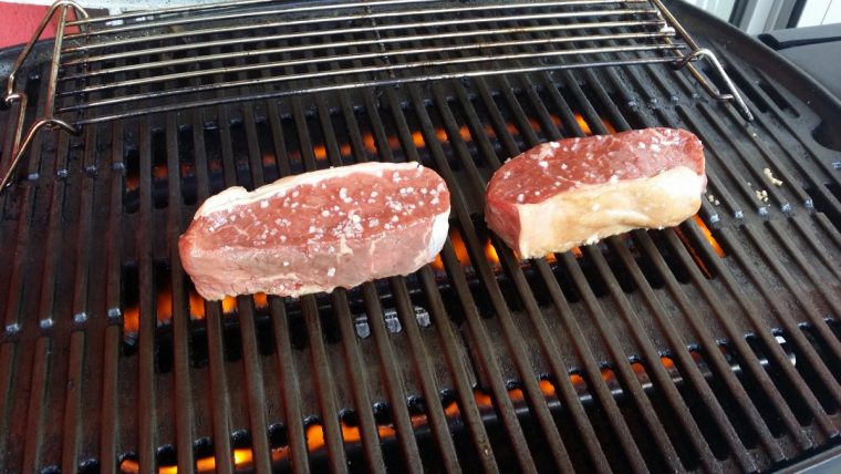 rumpsteak im kontaktgrill