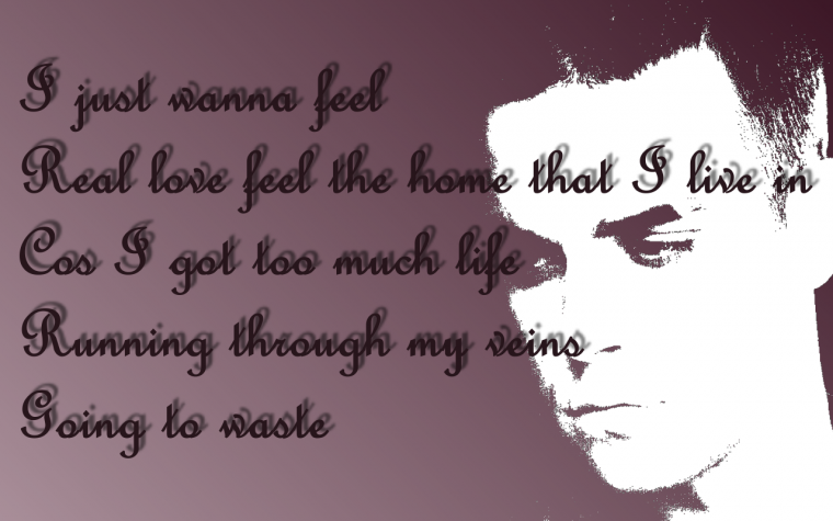 robbie williams feel text