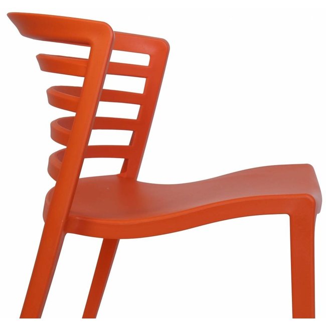 chaise de jardin orange