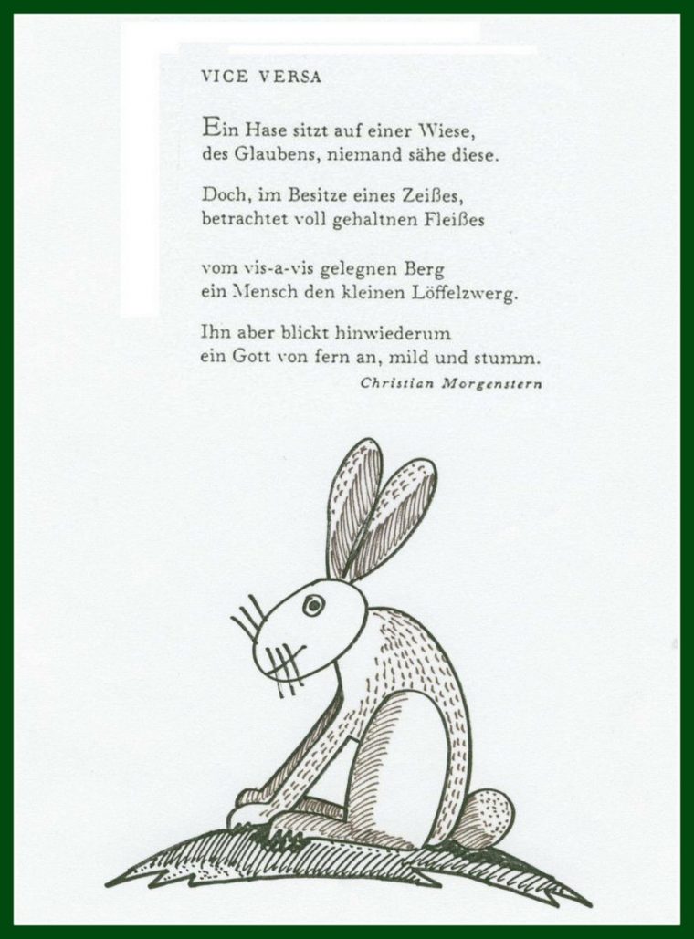 der hase mit der roten nase gedicht