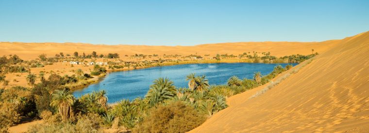 oasenstadt am südrand der sahara