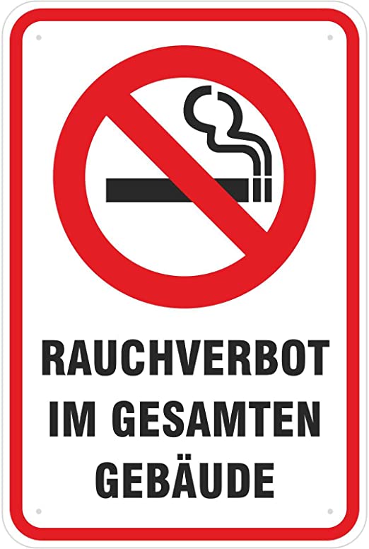 schild rauchen verboten