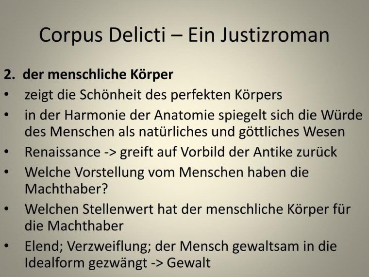 corpus delicti figurencharakterisierung