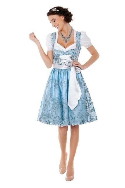 marjo dirndl blau grau