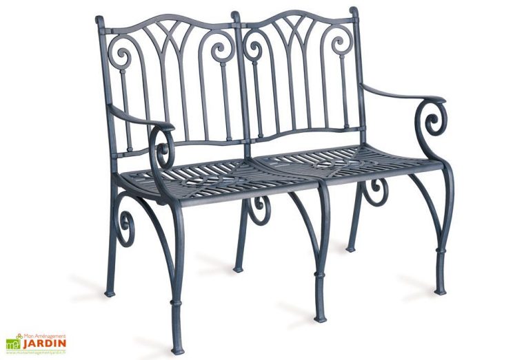 banc de jardin en aluminium