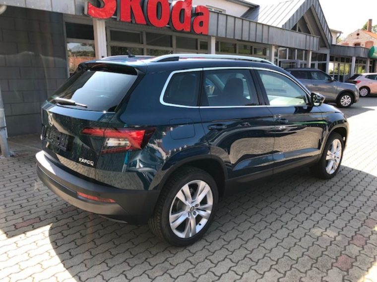 skoda karoq lava blau