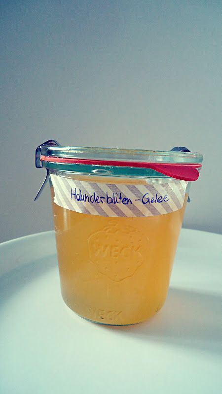 gelee aus holunderblütensirup