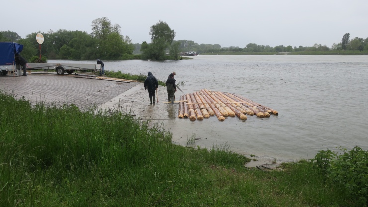 flößer auf dem rhein