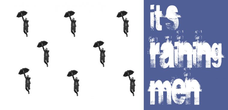 it’s raining mens text deutsch