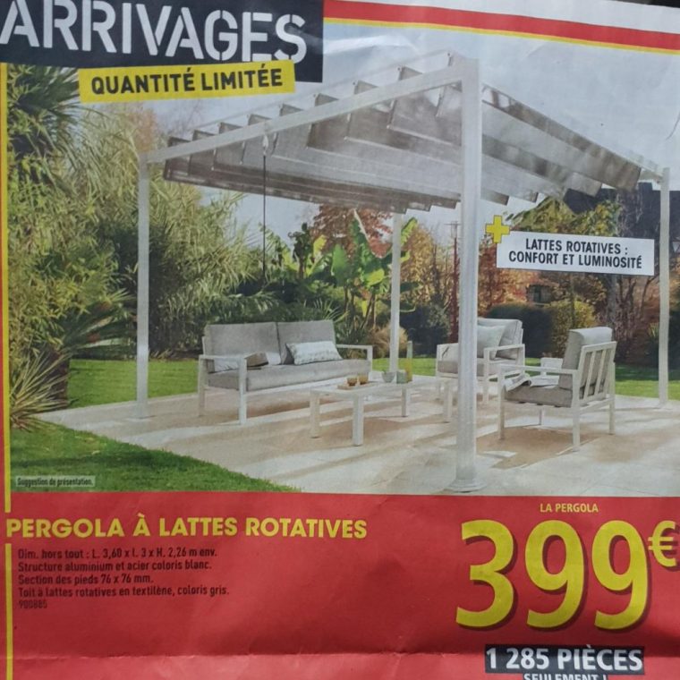 tonnelle de jardin chez carrefour