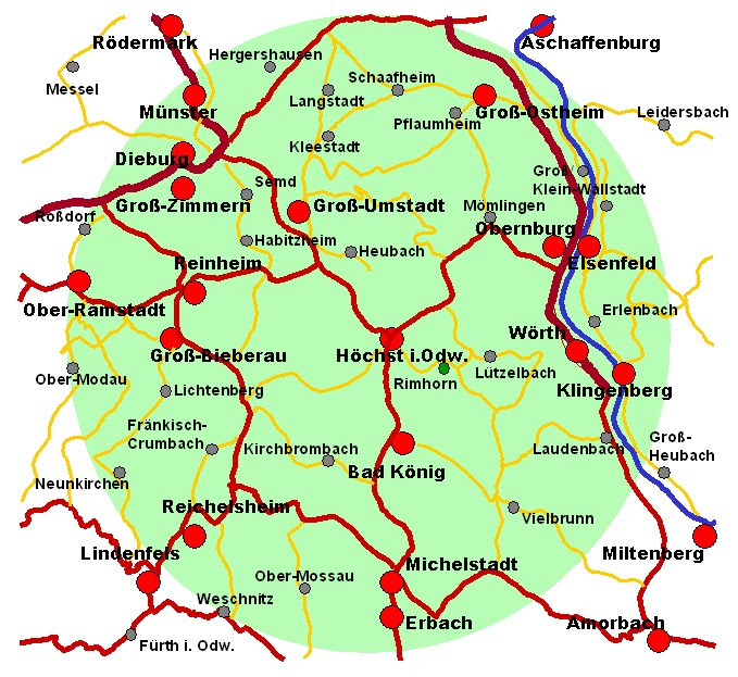 karte neckar odenwald kreis