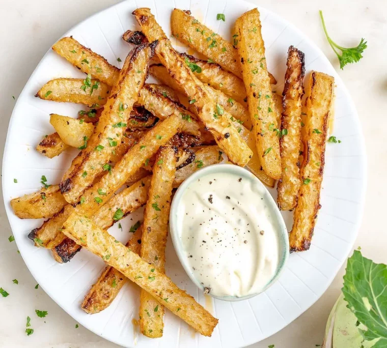 kohlrabi pommes heißluftfritteuse