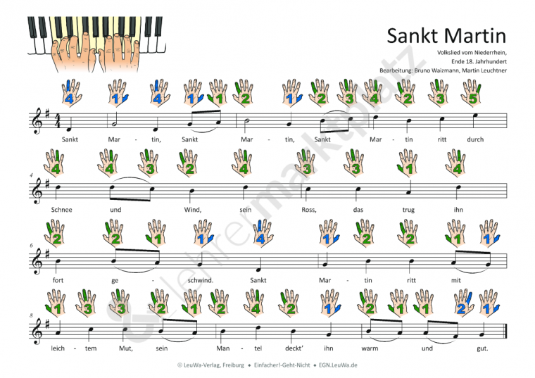 sankt martins lieder noten