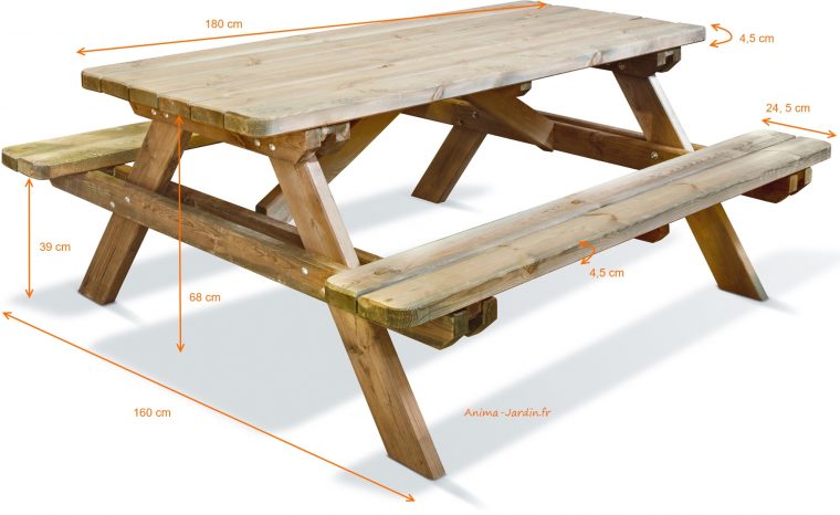 table en bois de jardin