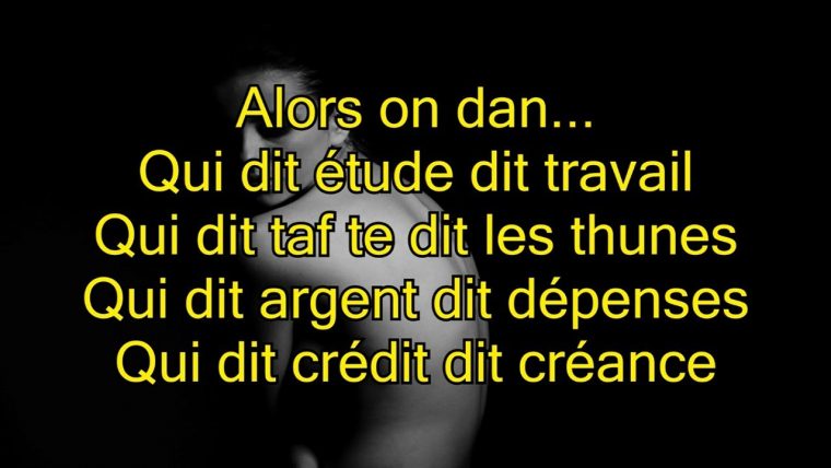 stromae alors on danse text