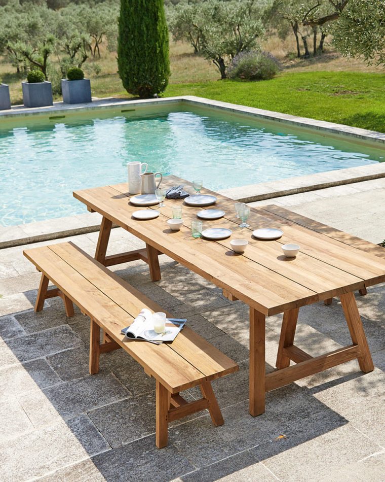 table jardin en bois