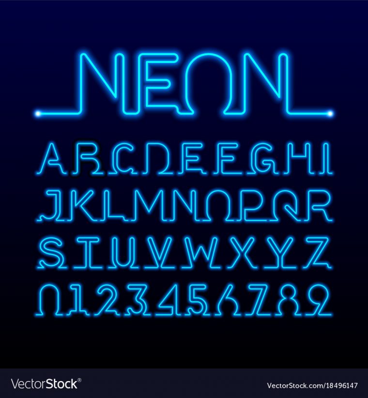 neon tubes 2 font