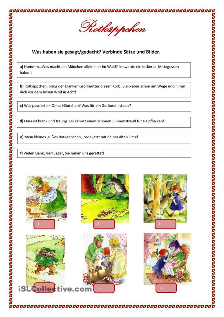 rotkäppchen bildergeschichte pdf