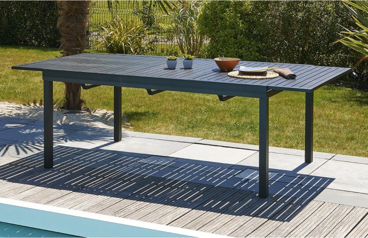 table de jardin en alu