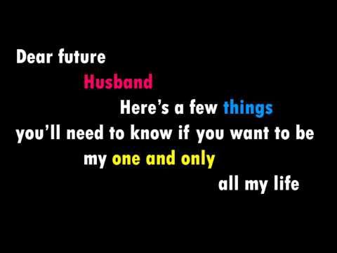 dear future husband lyrics deutsch