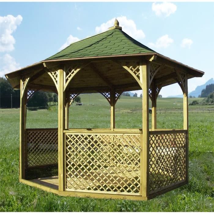 kiosque de jardin en bois pas cher