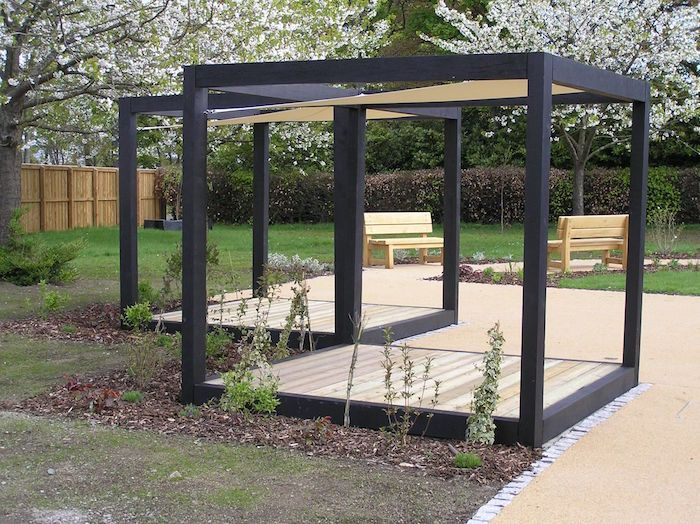 abri de jardin avec pergola