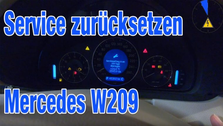 w208 service zurücksetzen