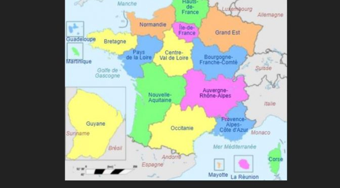01012016 Réforme Territoriale - La France Passe De 22 À à Combien De Region Administrative En France 
