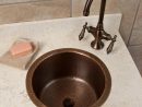 14&quot; Girard Hammered Copper Drum Sink With Flat Bottom tout Hammered Undermount Kitchen Sink